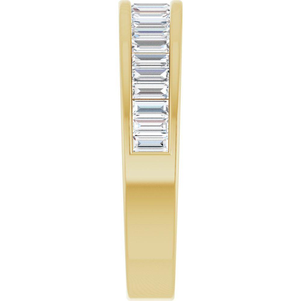 14K Yellow 1 CTW Natural Diamond Anniversary Band Size 7