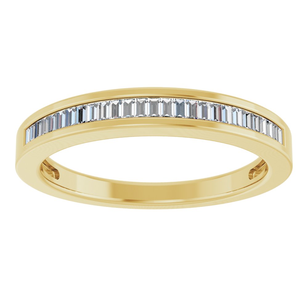 14K Yellow 1/4 CTW Natural Diamond Anniversary Band
