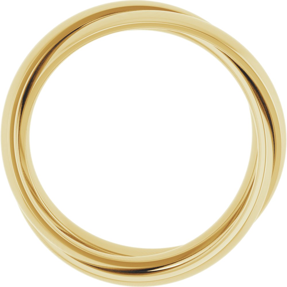 14K Yellow Gold Three-Piece Rolling Band Size 5