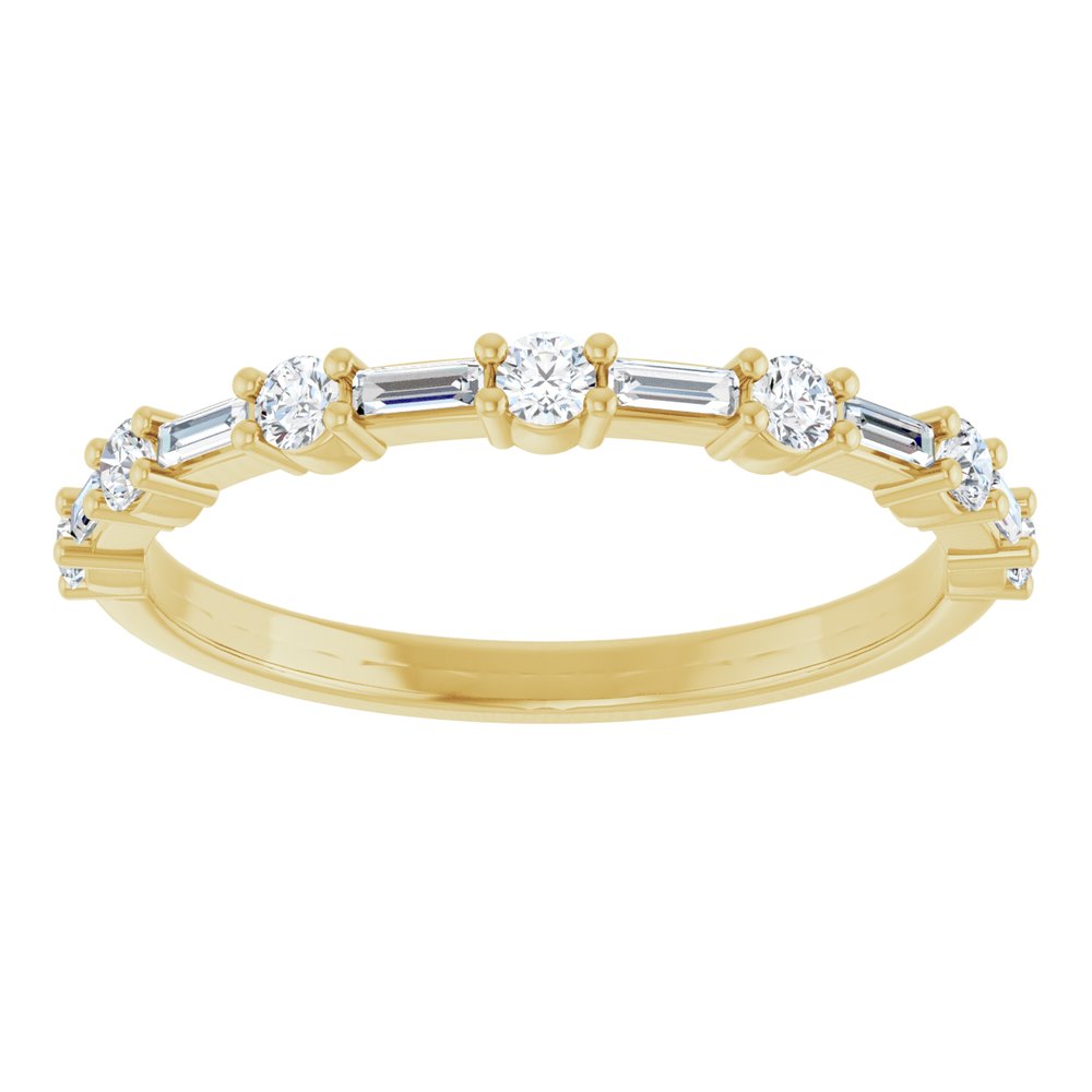 14K Yellow 1/3 CTW Lab-Grown Diamond Anniversary Band