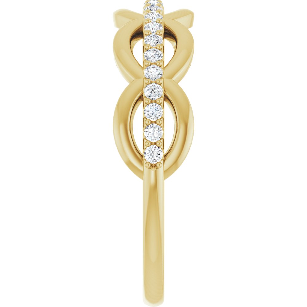 14K Yellow 1/5 CTW Natural Diamond Anniversary Band