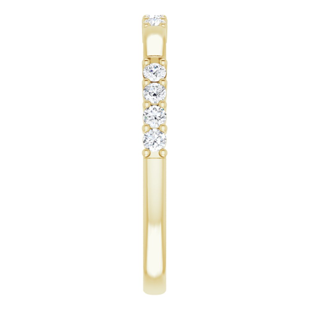 14K Yellow 1/4 CTW Natural Diamond Anniversary Band