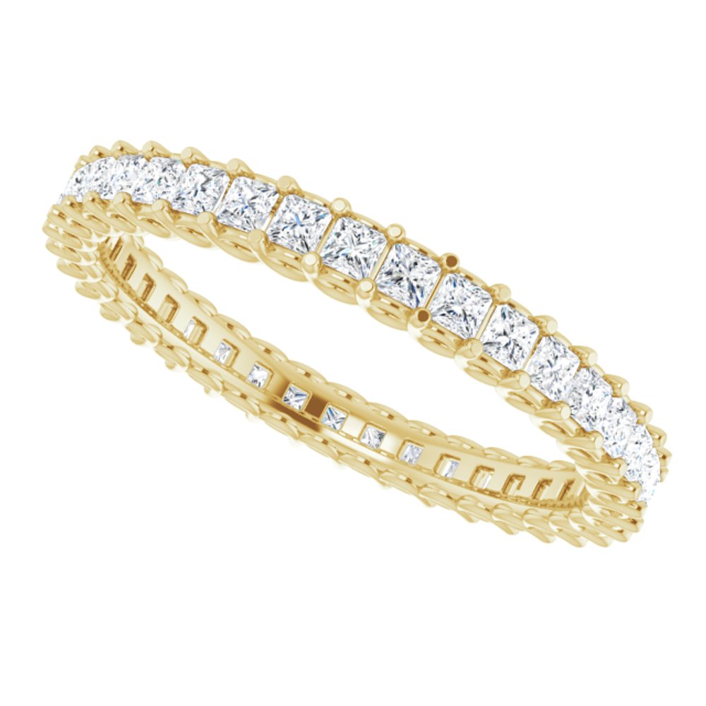 14K Yellow 7/8 CTW Natural Diamond Eternity Band