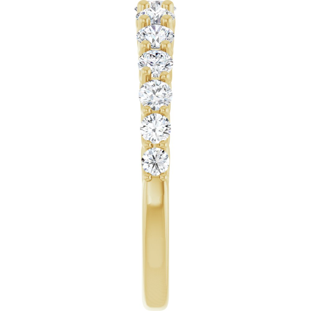 14K Yellow 3/4 CTW Natural Diamond Anniversary Band