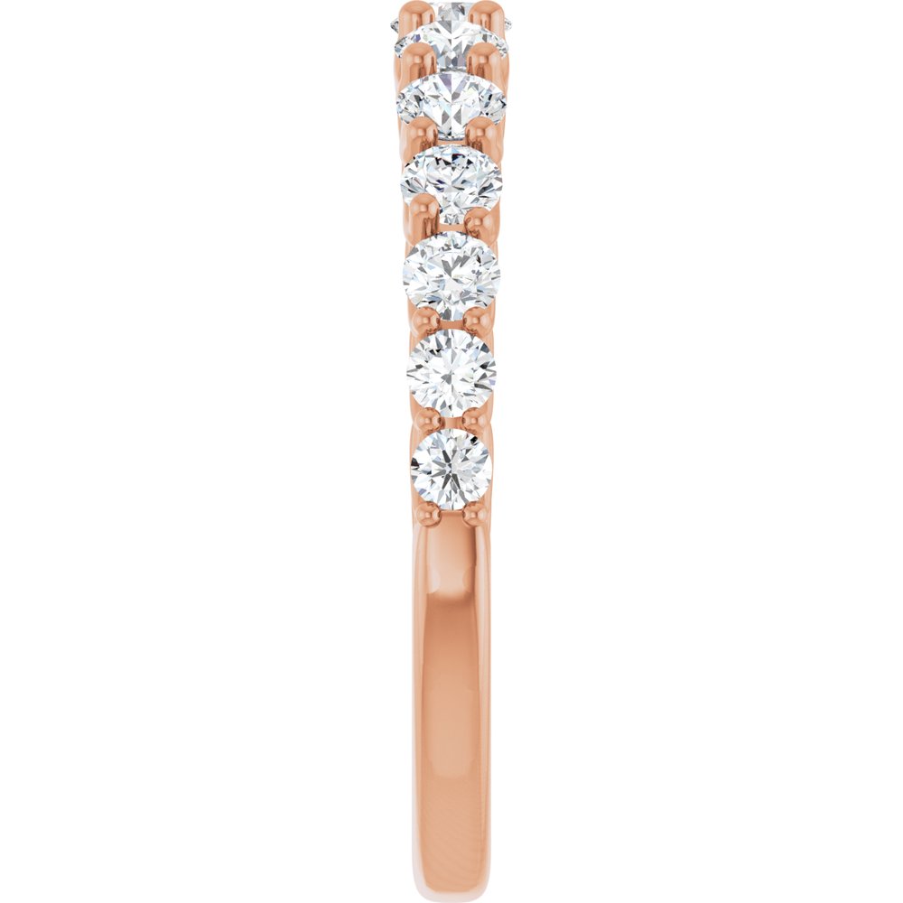 14K Rose 3/4 CTW Lab-Grown Diamond Anniversary Band