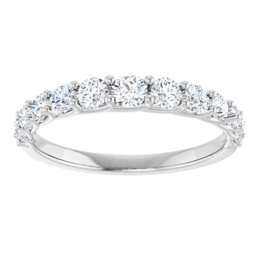 14K White Gold 3/4 CTW Natural Diamond Anniversary Band
