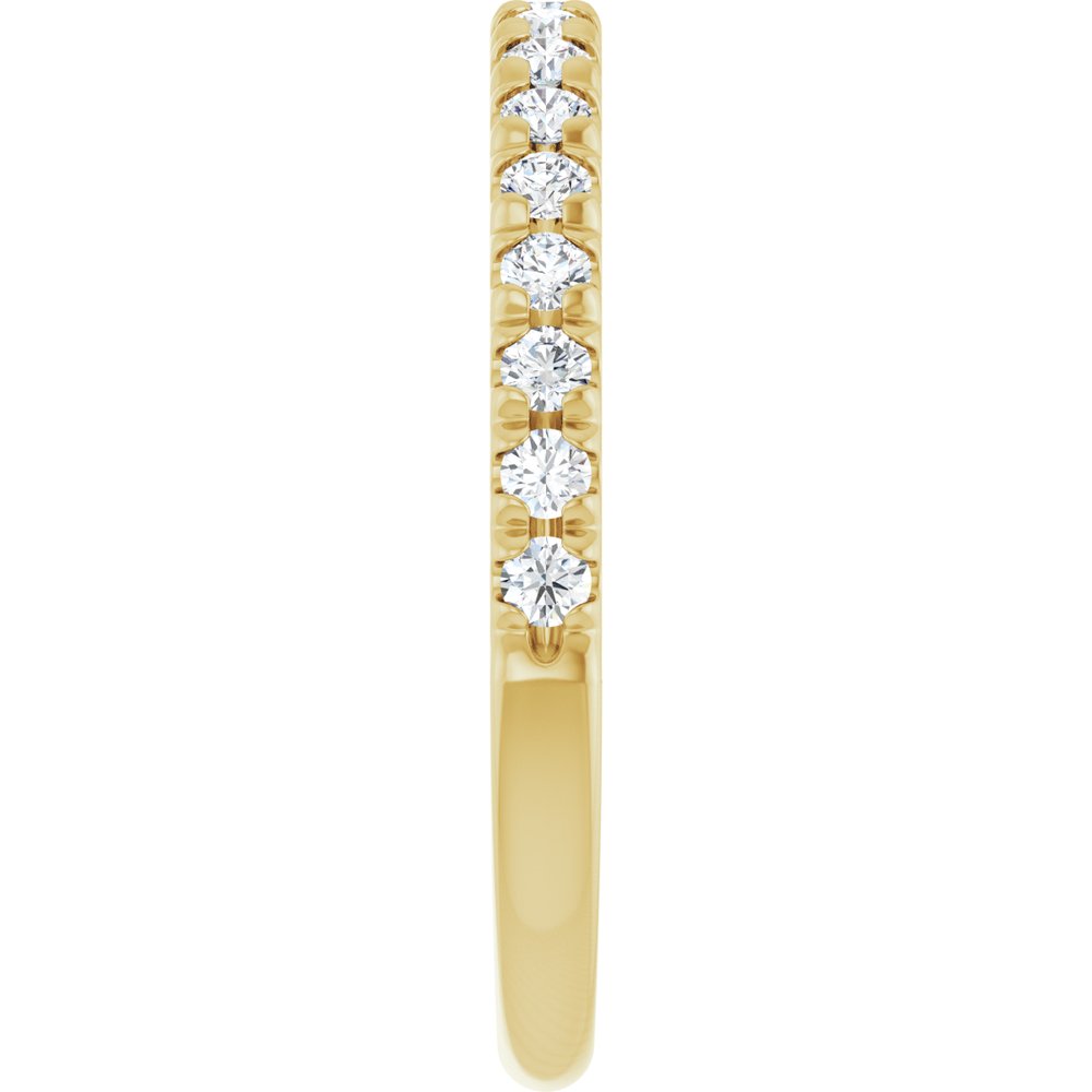 14K Yellow Gold 1/3 CTW Lab-Grown Diamond French-Set Anniversary Band