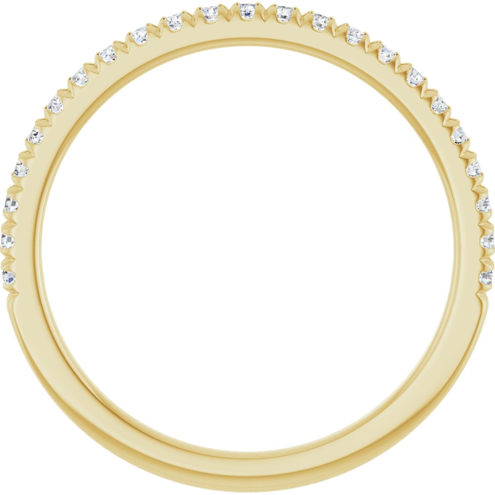 14K Yellow Gold 1/5 CTW Lab-Grown Diamond French-Set Anniversary Band