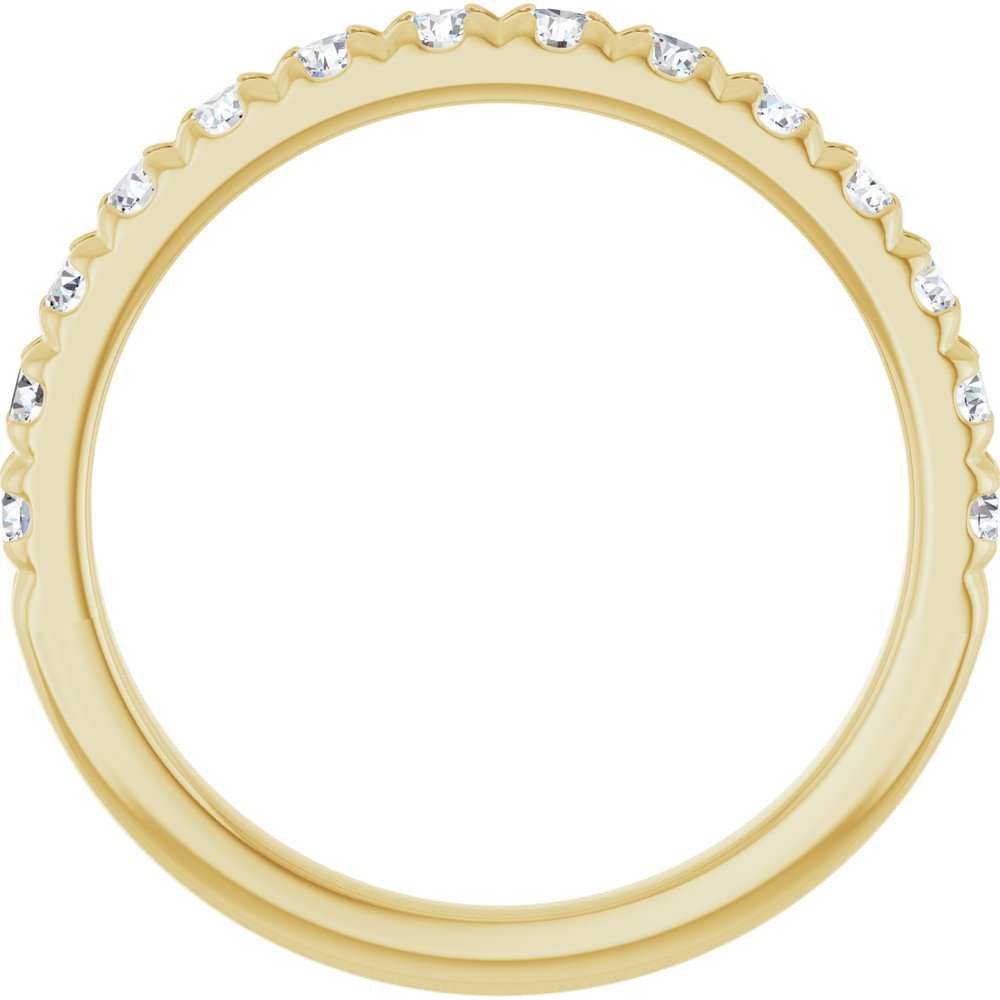 14K Yellow Gold 5/8 CTW Lab-Grown Diamond French-Set Anniversary Band