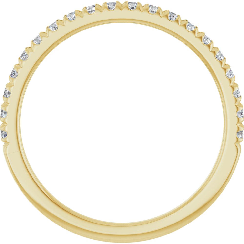 14K Yellow Gold 1/4 CTW Lab-Grown Diamond French-Set Anniversary Band