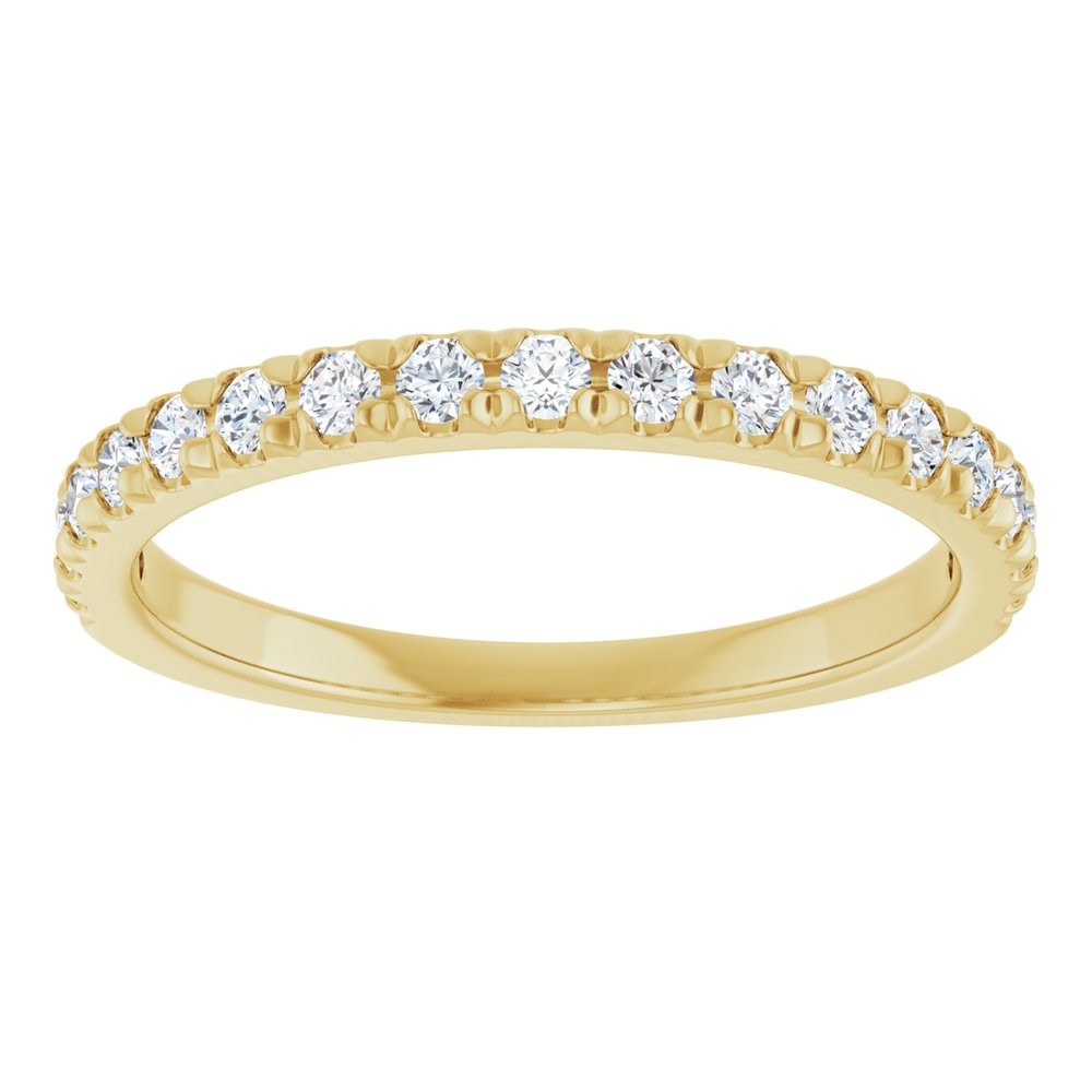 14K Yellow Gold 1/3 CTW Lab-Grown Diamond French-Set Anniversary Band