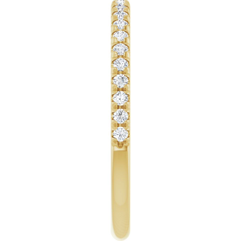 14K Yellow Gold 1/5 CTW Lab-Grown Diamond French-Set Anniversary Band