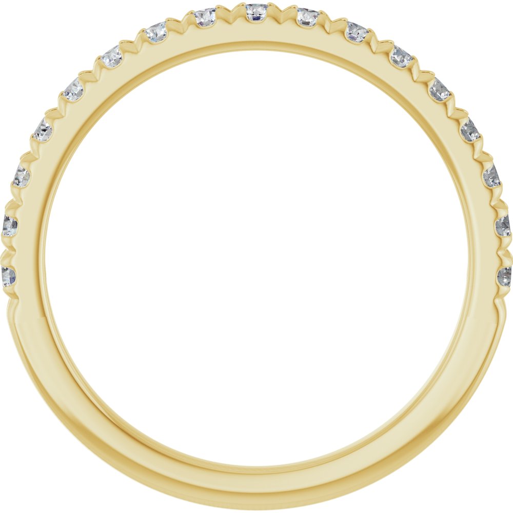 14K Yellow Gold 1/3 CTW Lab-Grown Diamond French-Set Anniversary Band