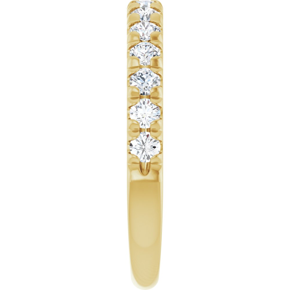 14K Yellow Gold 5/8 CTW Lab-Grown Diamond French-Set Anniversary Band