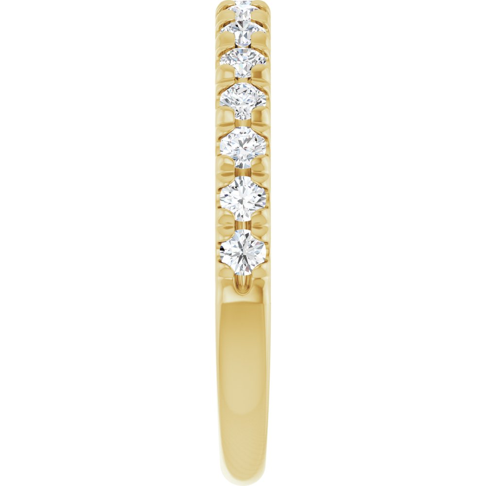 10K Yellow Gold 1/2 CTW Lab-Grown Diamond French-Set Anniversary Band