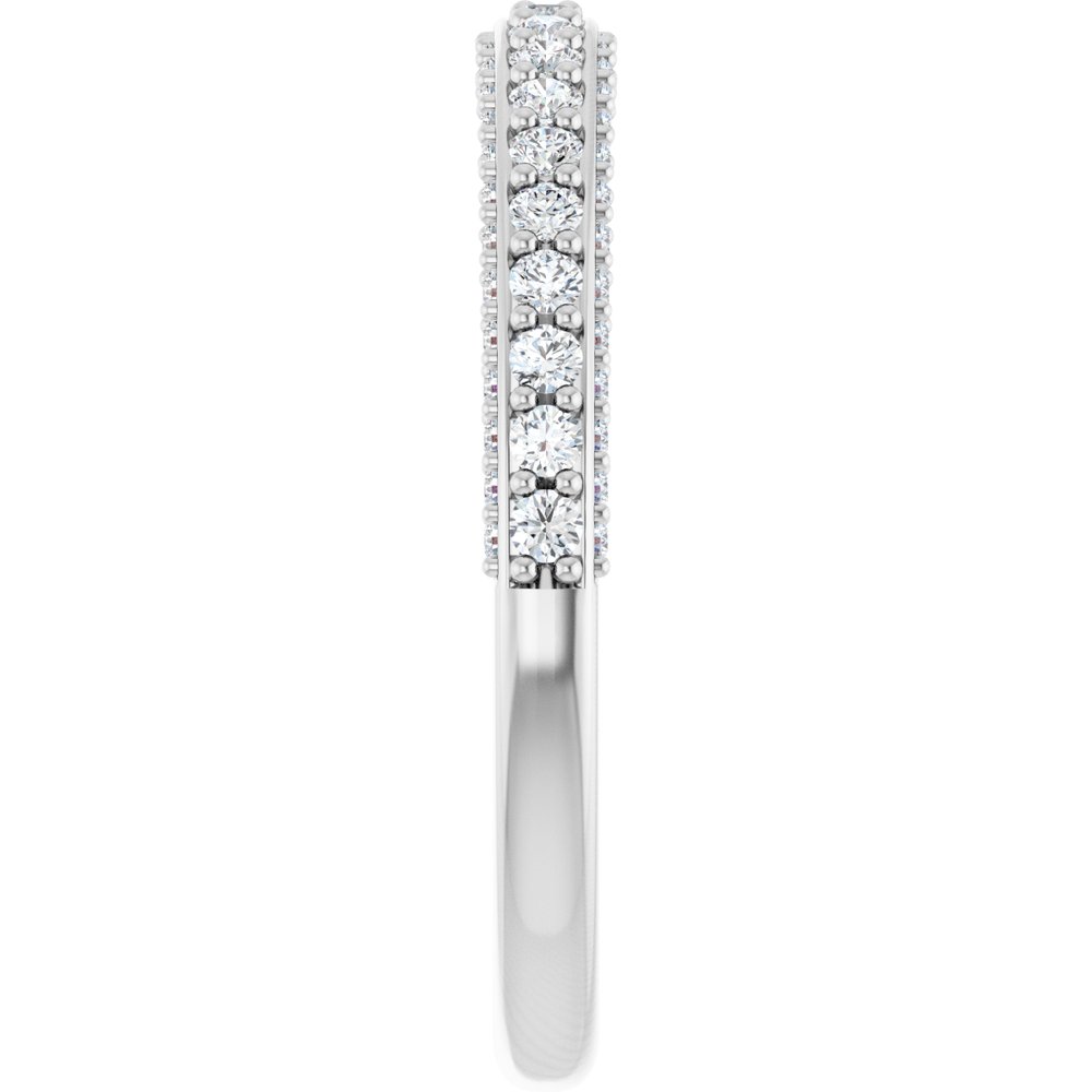 14K White 1/2 CTW Natural Diamond Anniversary Band