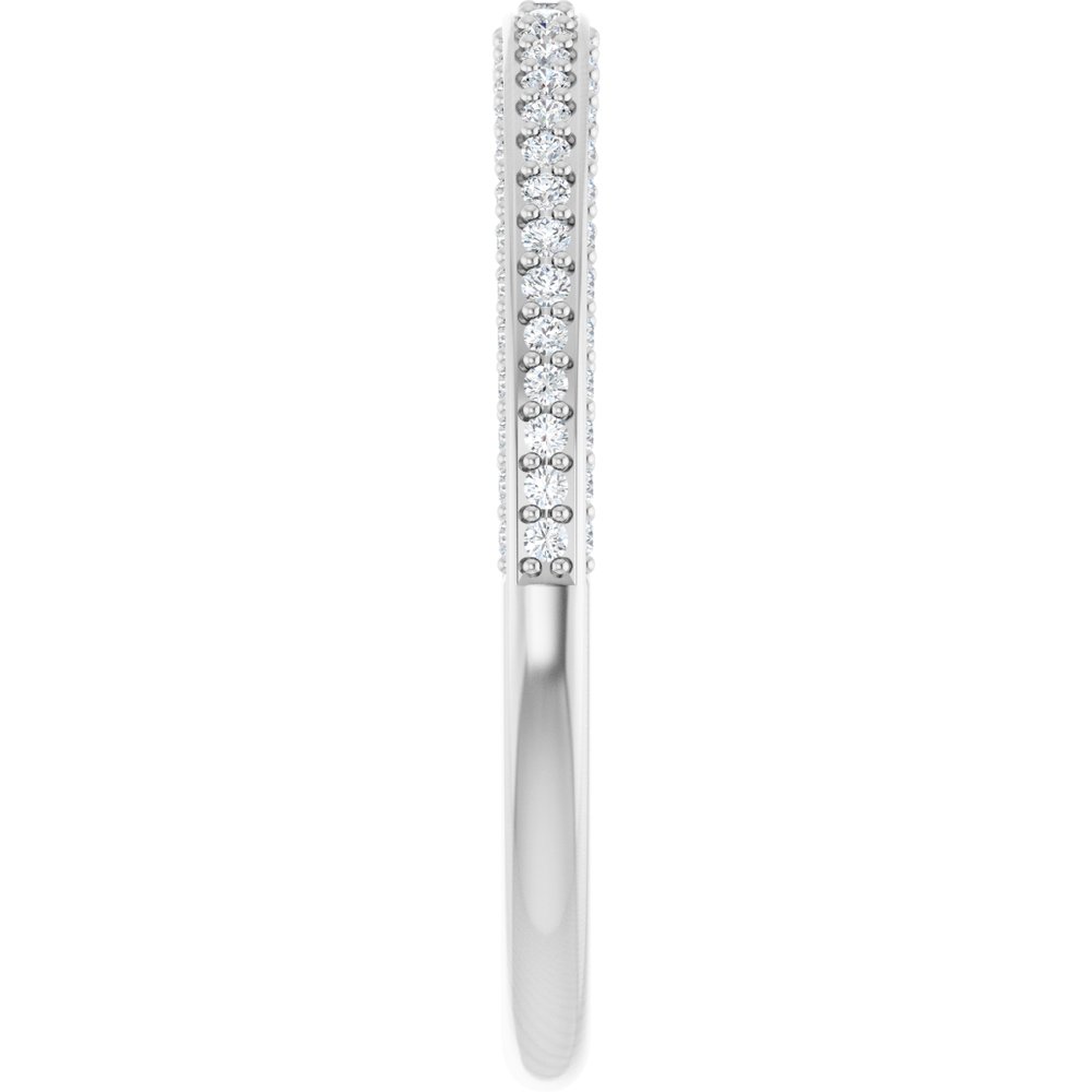 14K White Gold 1/3 CTW Natural Diamond Anniversary Band