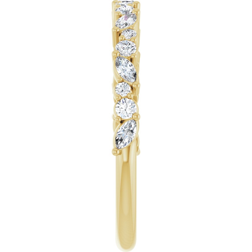 14K Yellow 3/8 CTW Lab-Grown Diamond Anniversary Band