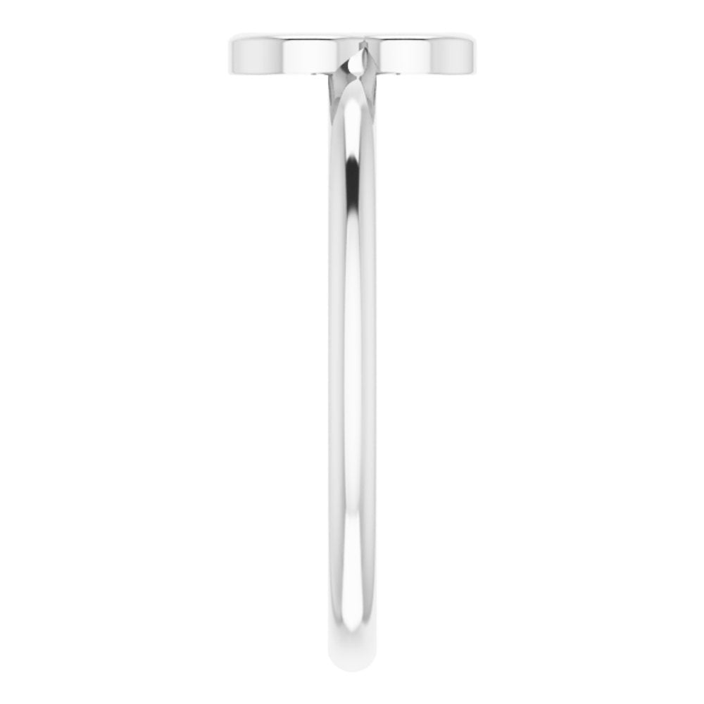 Sterling Silver Initial B Ring