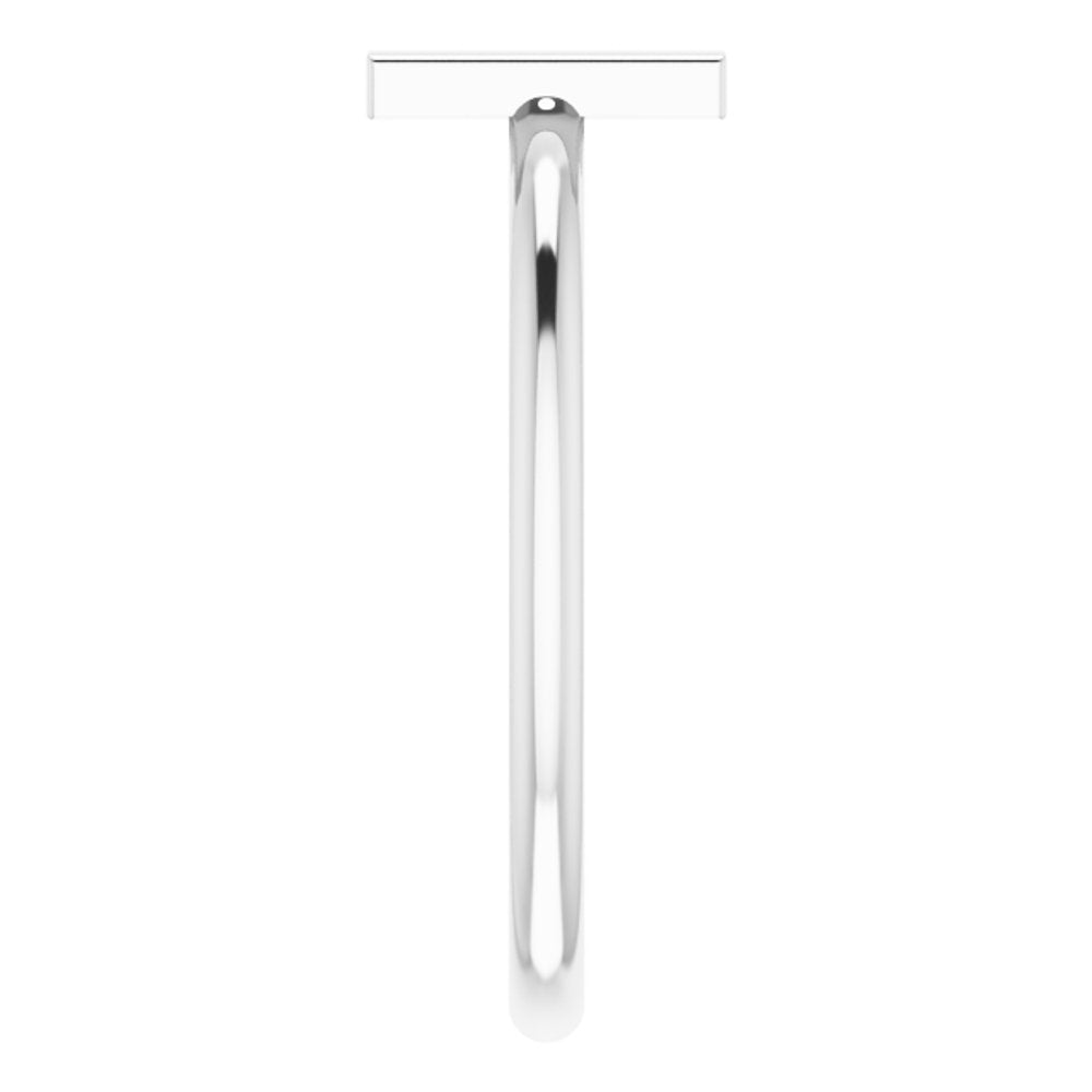 Sterling Silver Initial H Ring