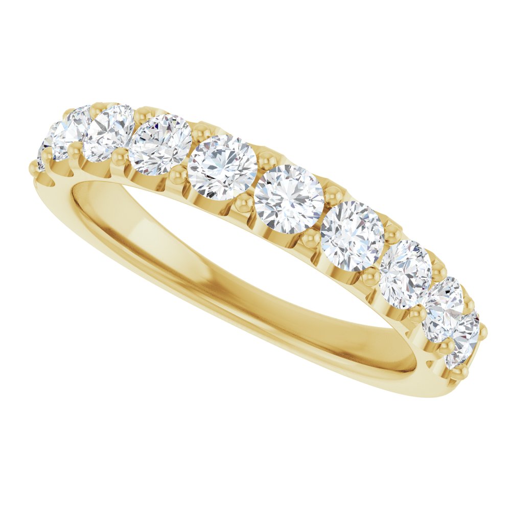 14K Yellow 9/10 CTW Natural Diamond Anniversary Band