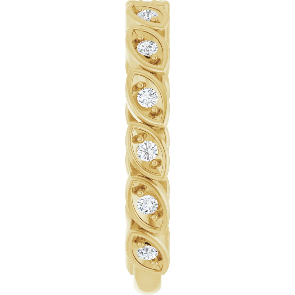 14K Yellow 1/5 CTW Lab-Grown Diamond Anniversary Band
