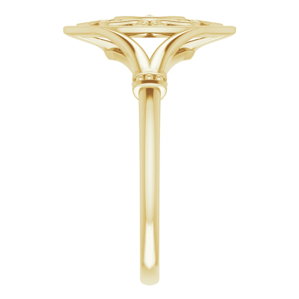 14K Yellow Vintage-Inspired Ring