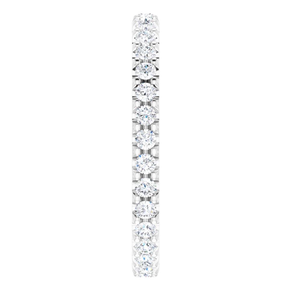 14K White 5/8 CTW Natural Diamond Eternity Band