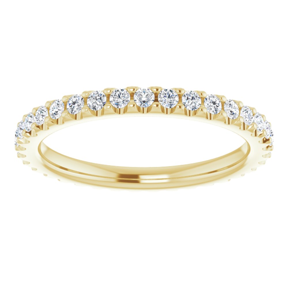 14K Yellow 5/8 CTW Lab-Grown Diamond Eternity Band Size 6