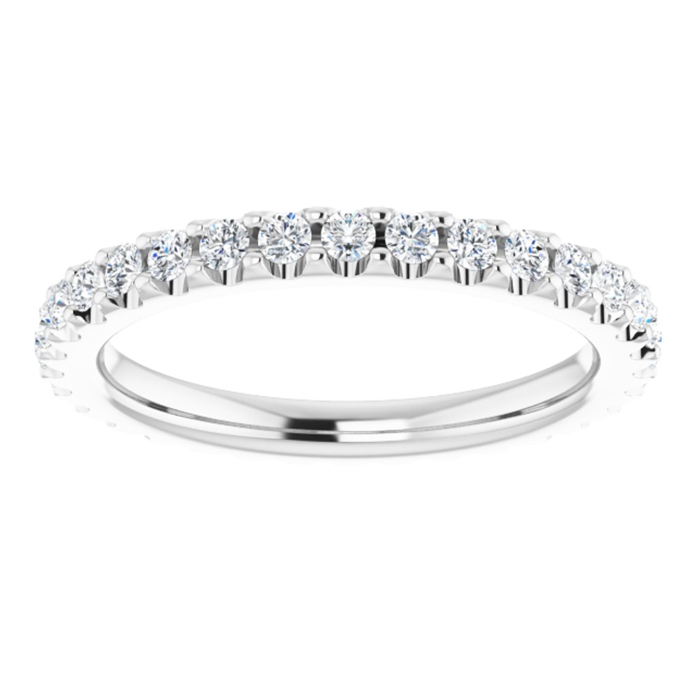 14K White 5/8 CTW Natural Diamond Eternity Band