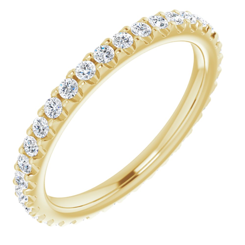 14K Yellow 5/8 CTW Lab-Grown Diamond Eternity Band