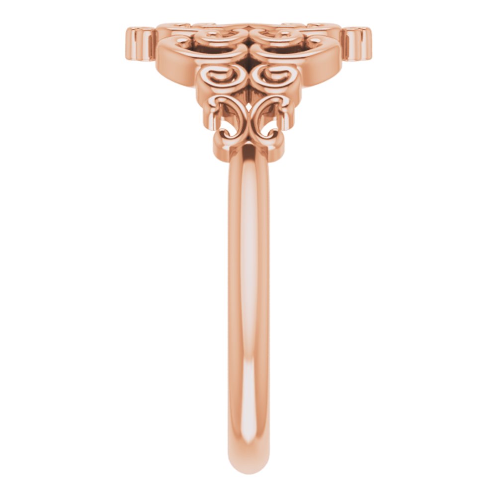 14K Rose Vintage-Inspired Ring