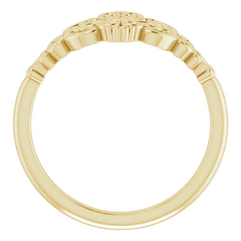 14K Yellow Vintage-Inspired Ring