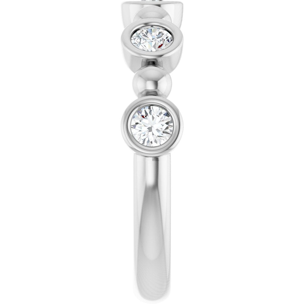 14K White Gold 1/2 CTW Lab-Grown Diamond Anniversary Band