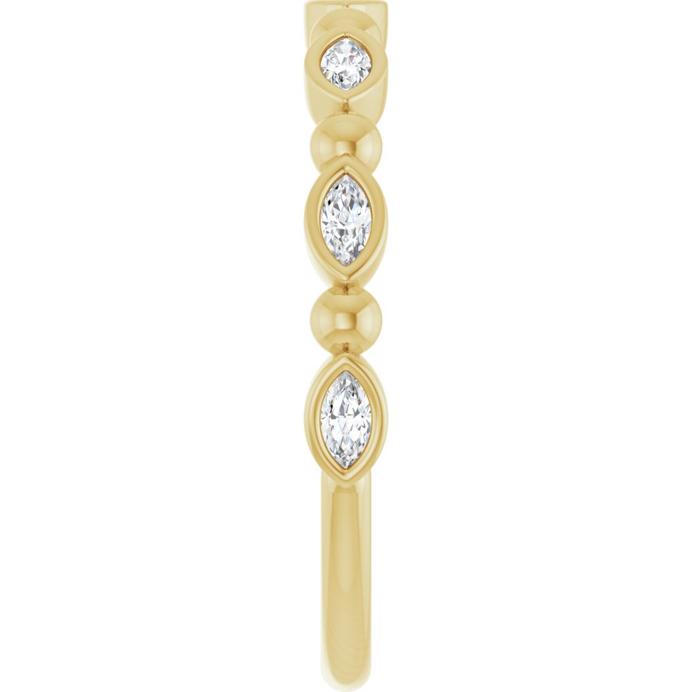 14K Yellow Gold 1/5 CTW Natural Diamond Anniversary Band