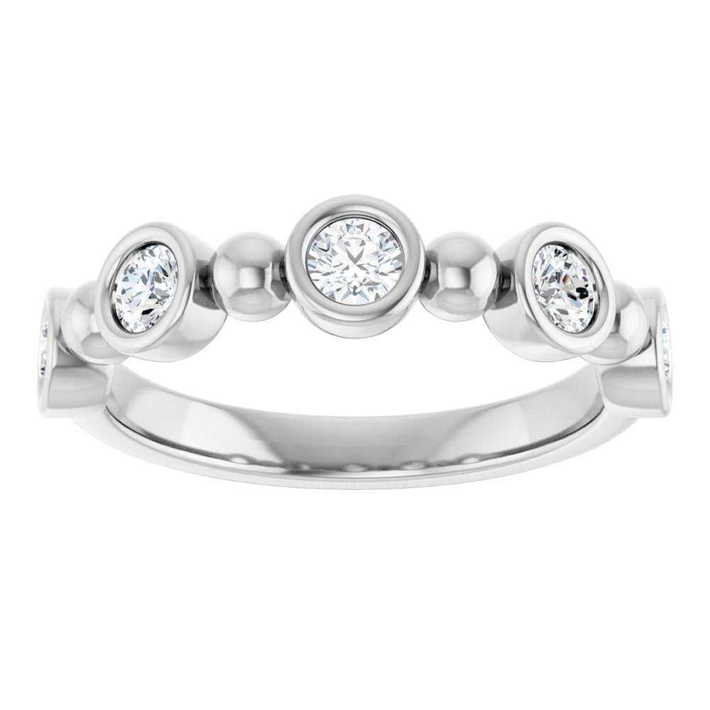 14K White Gold 1/2 CTW Lab-Grown Diamond Anniversary Band