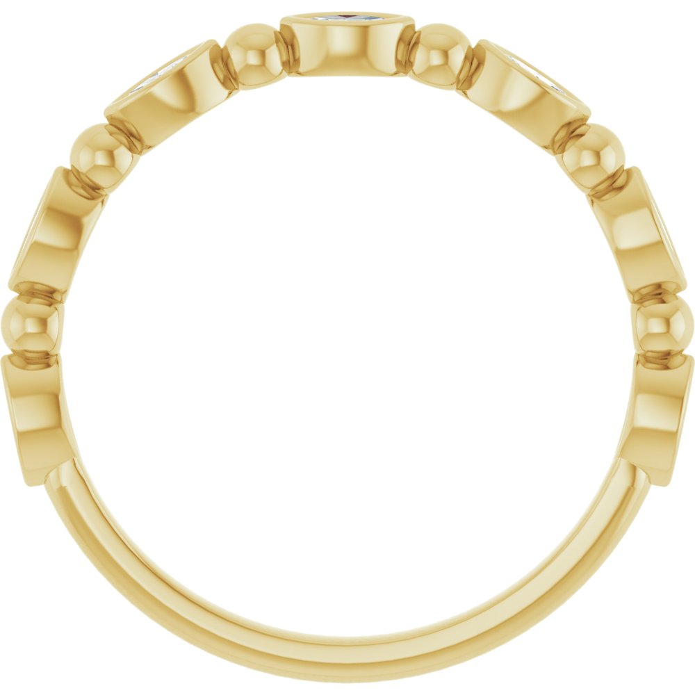 14K Yellow Gold 1/5 CTW Natural Diamond Anniversary Band