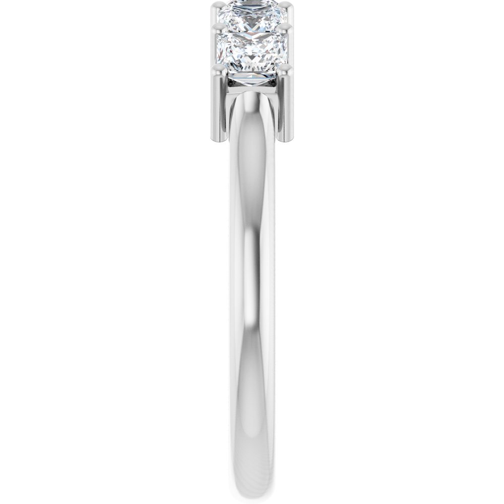 Platinum 1 CTW Natural Diamond Anniversary Band