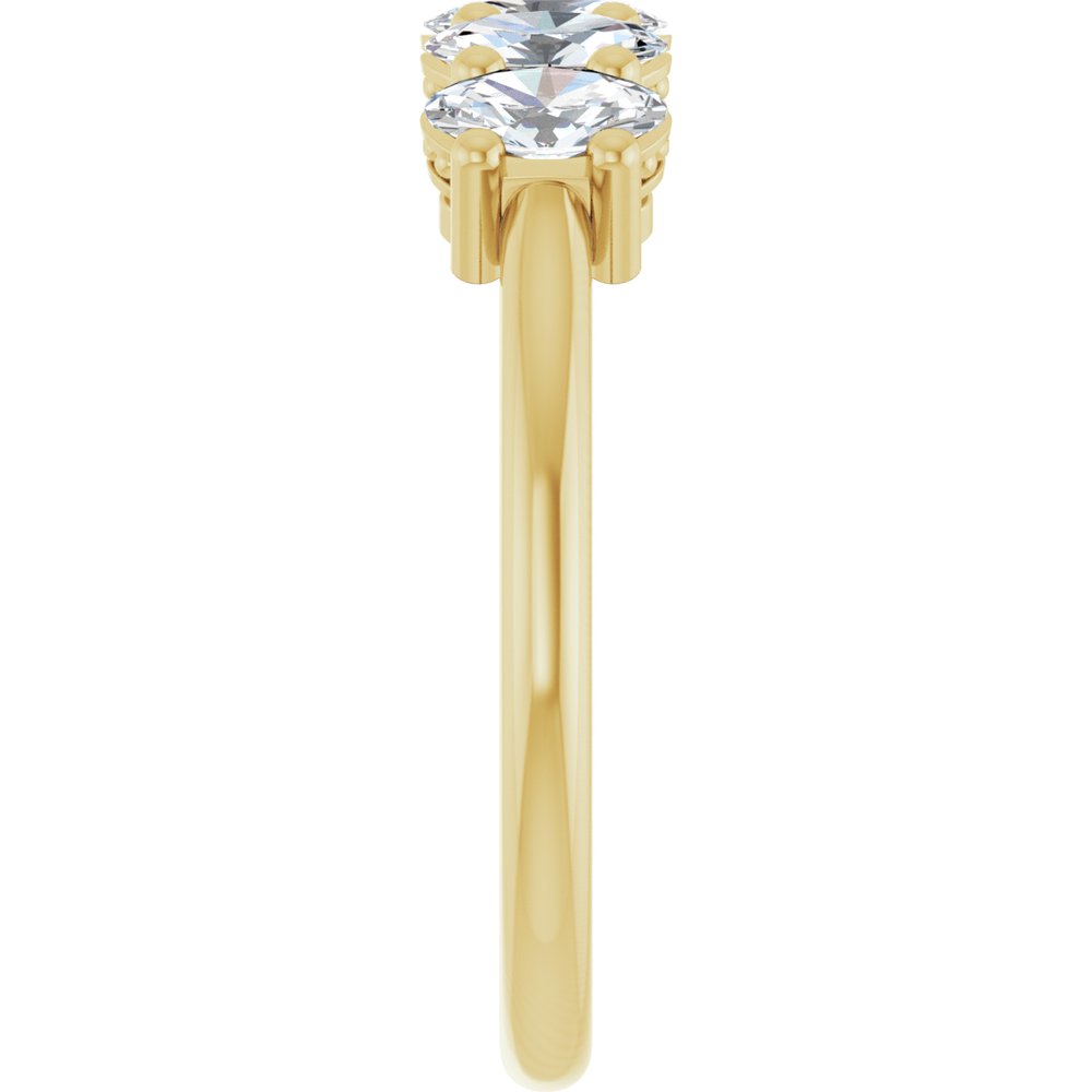 14K Yellow Gold 9/10 CTW Lab-Grown Diamond Anniversary Band
