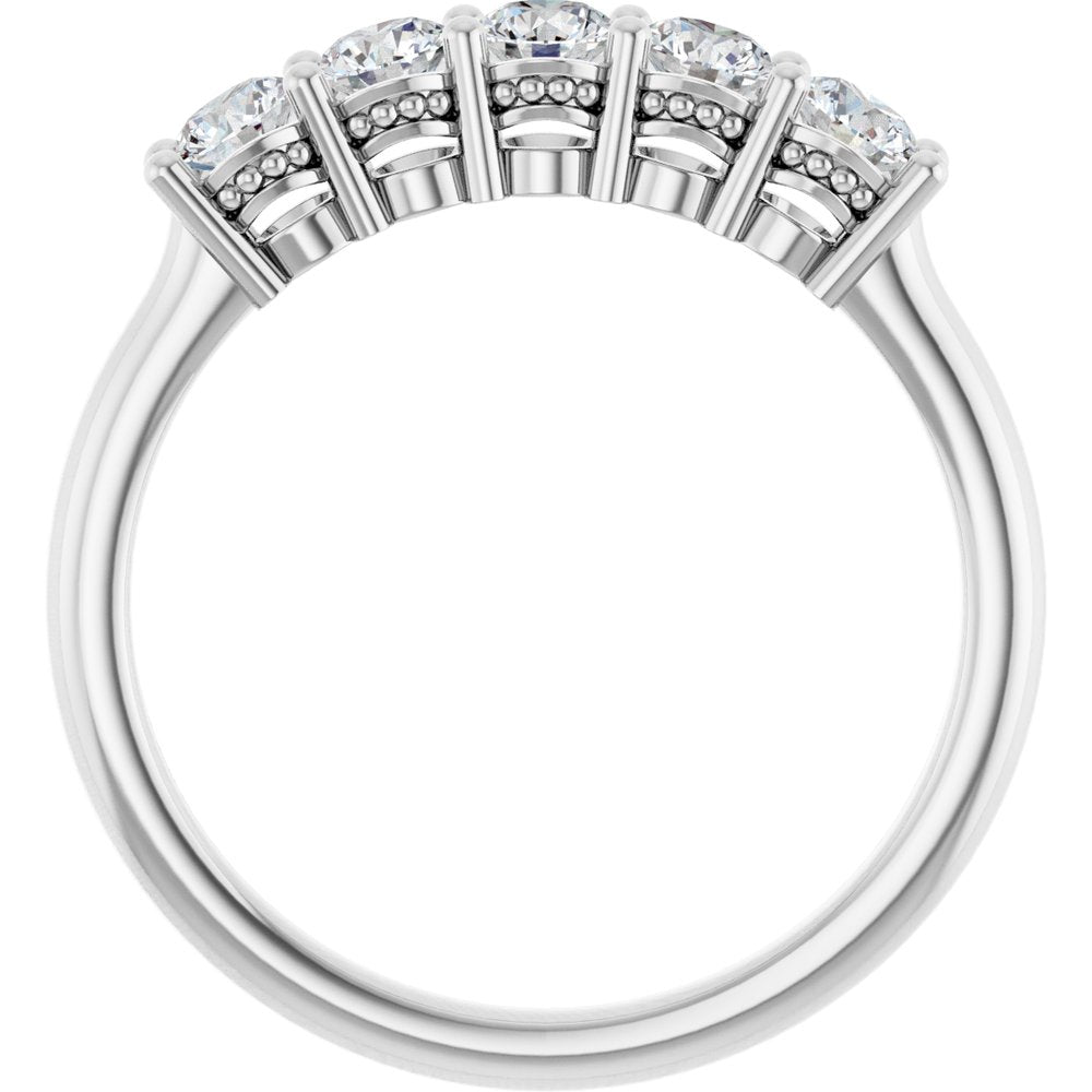 14K White Gold 1/2 CTW Lab-Grown Diamond Anniversary Band