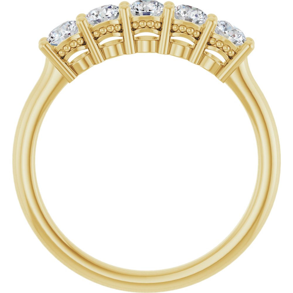 14K Yellow Gold 1/6 CTW Natural Diamond Anniversary Band