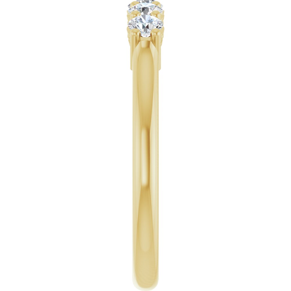 14K Yellow Gold 1/3 CTW Natural Diamond Anniversary Band