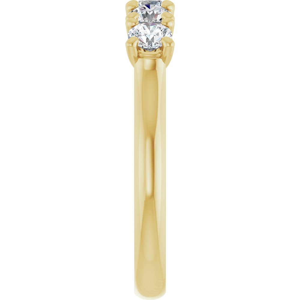 14K Yellow Gold 3/4 CTW Lab-Grown Diamond Anniversary Band