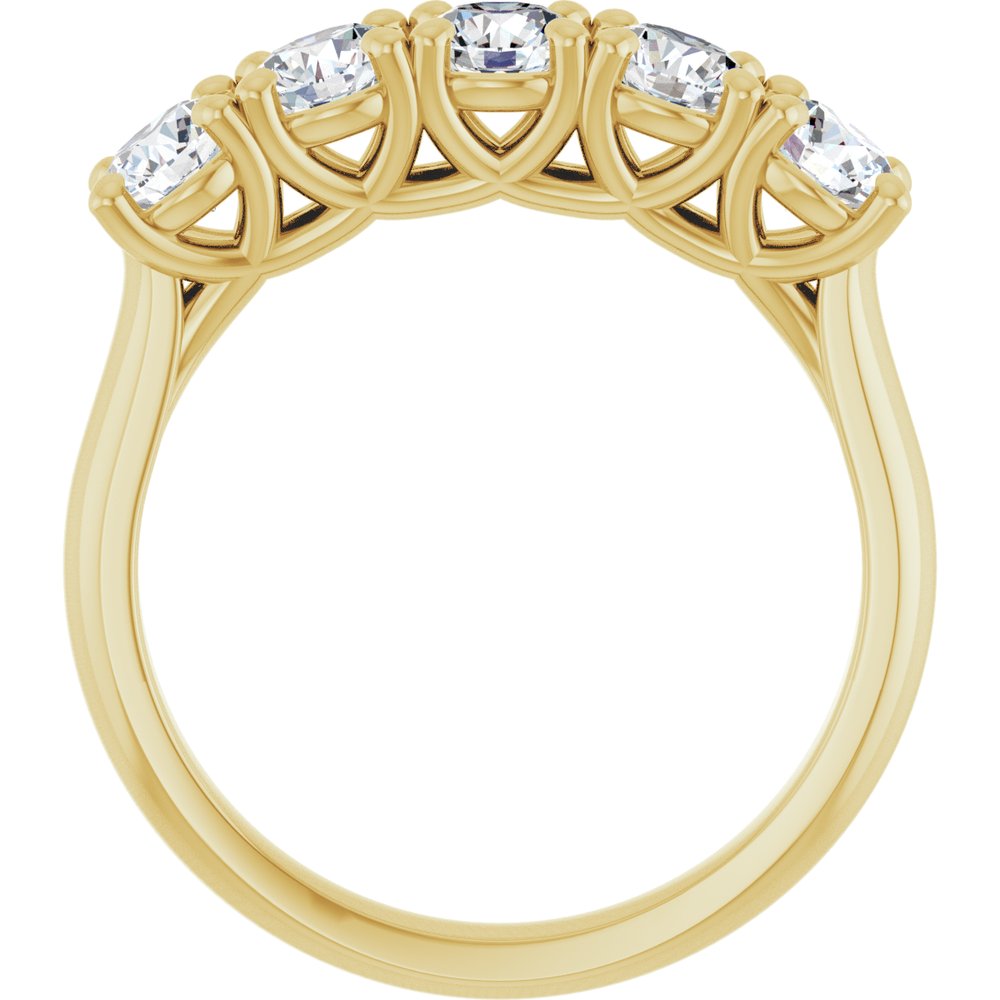 14K Yellow Gold 1 1/4 CTW Lab-Grown Diamond Anniversary Band