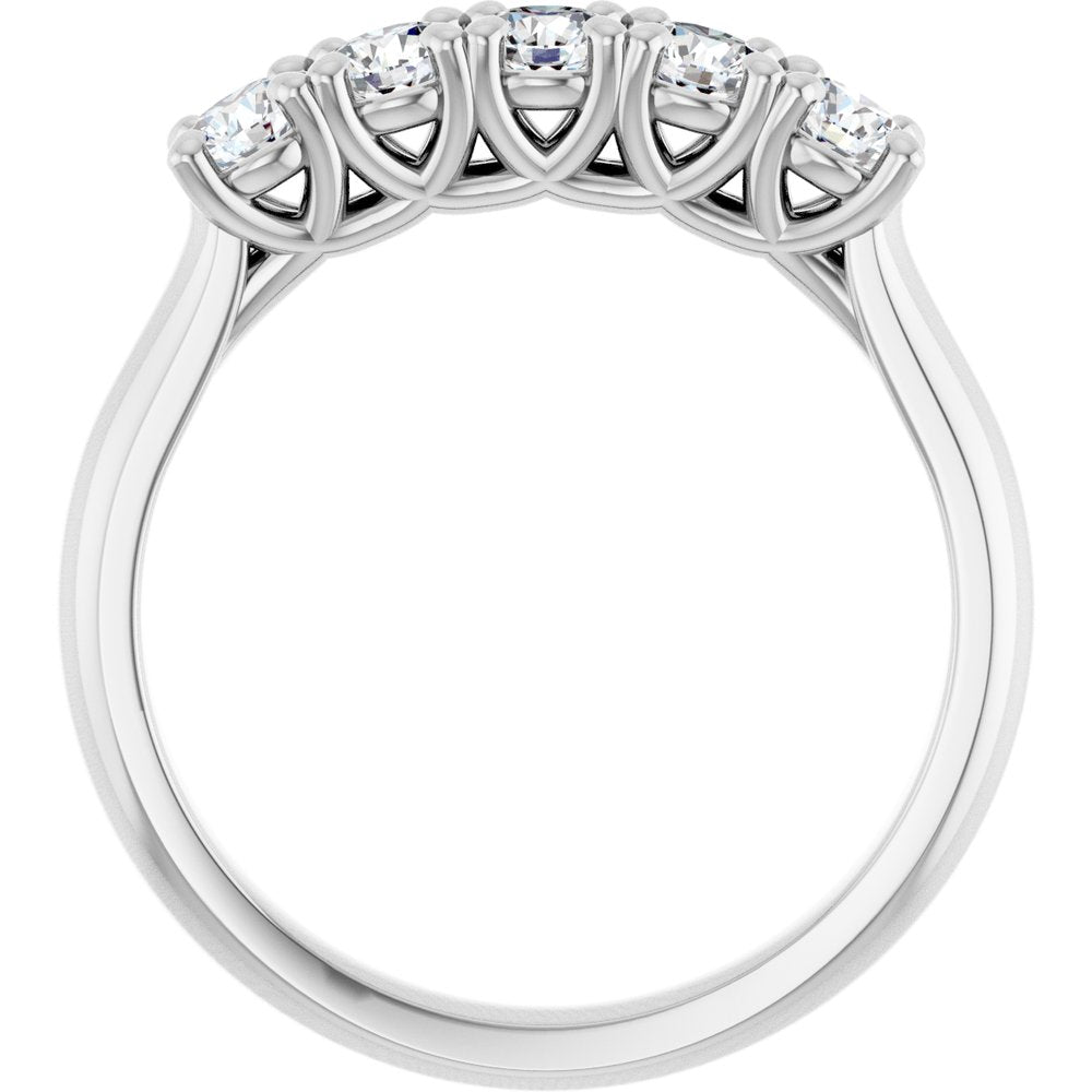 14K White Gold 5/8 CTW Lab-Grown Diamond Anniversary Band