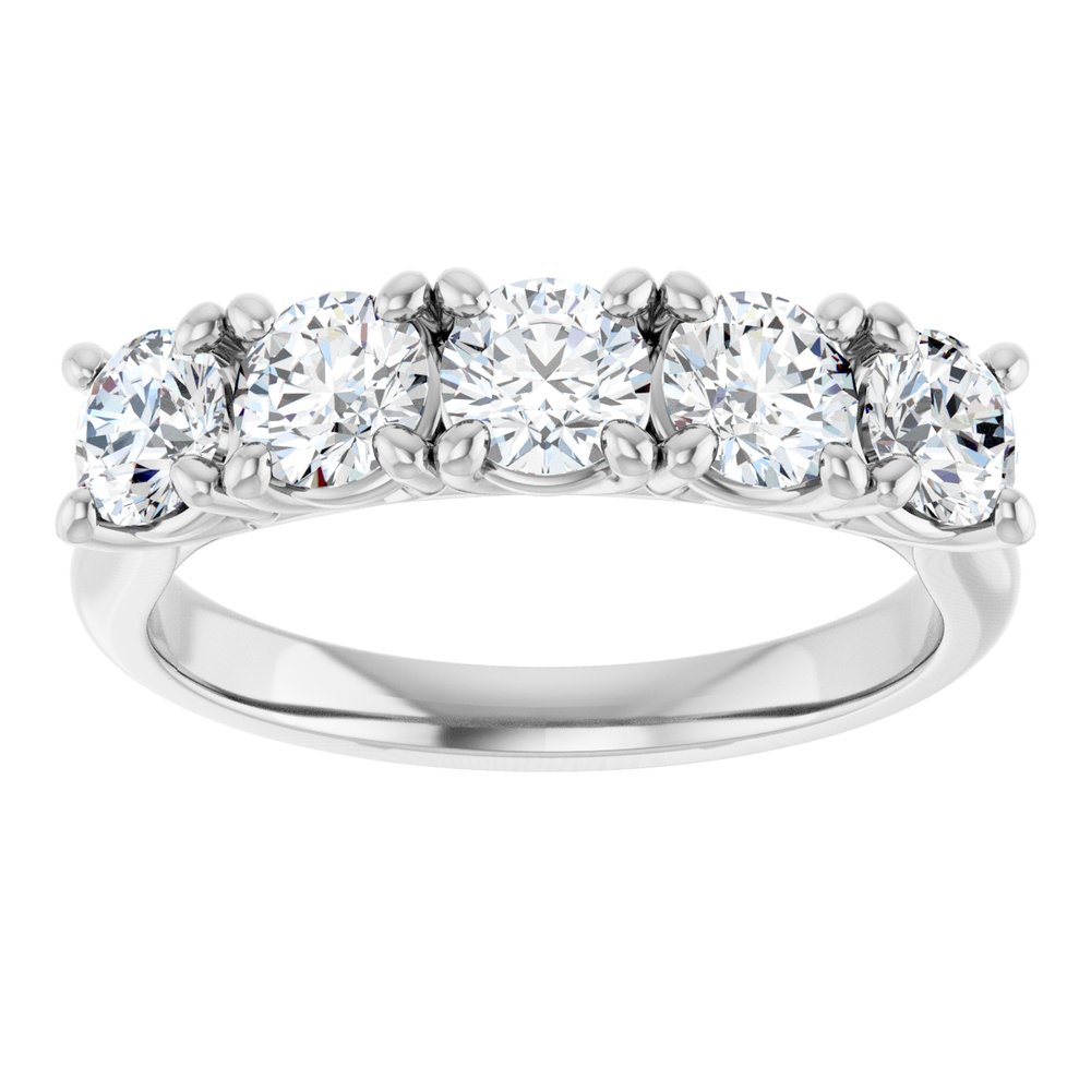 14K White Gold 1 1/4 CTW Lab-Grown Diamond Anniversary Band