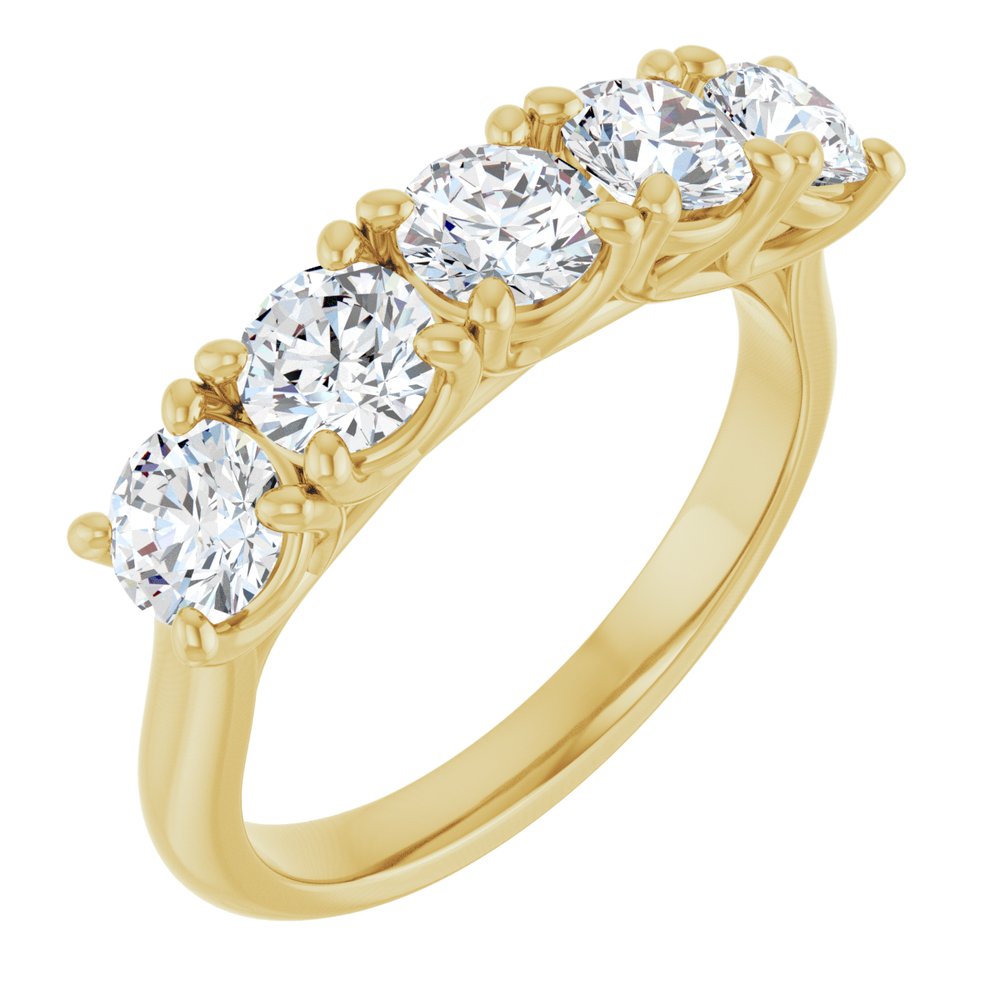 14K Yellow Gold 1 5/8 CTW Lab-Grown Diamond Anniversary Band