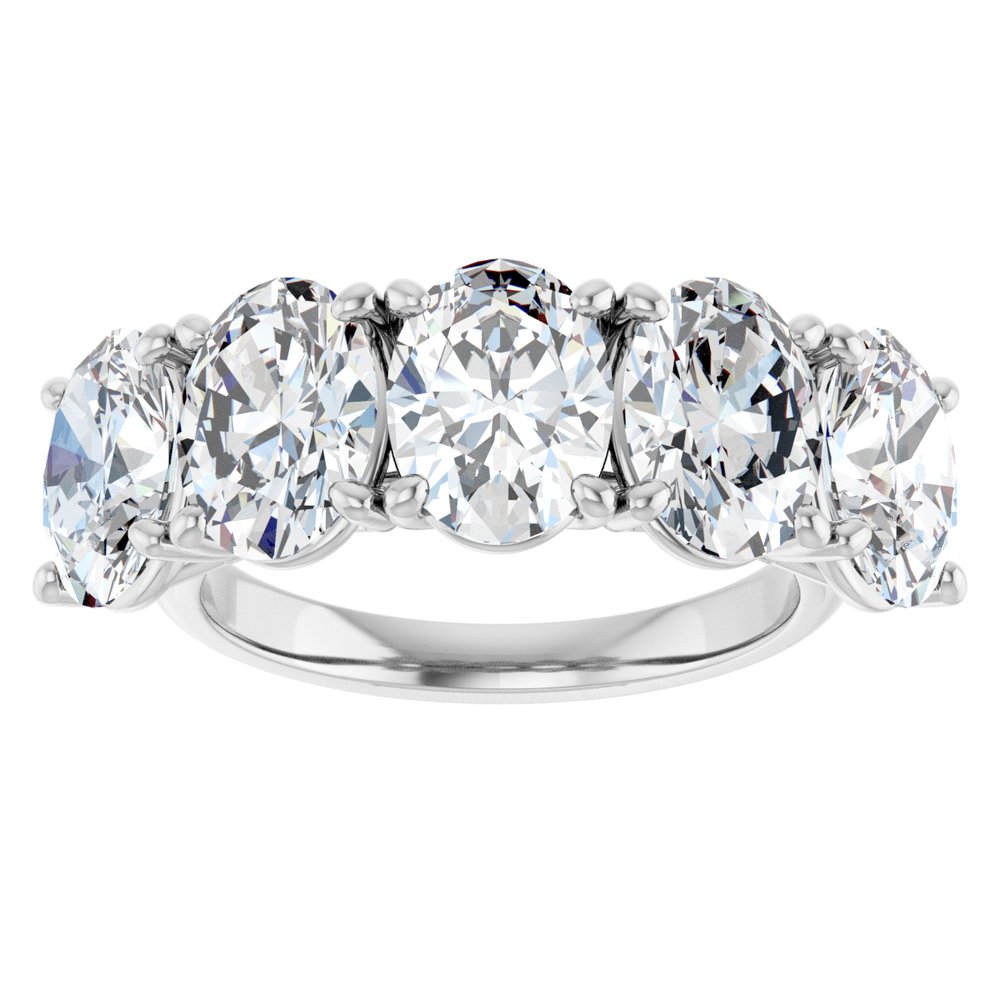 14K White Gold 5 1/2 CTW Lab-Grown Diamond Anniversary Band