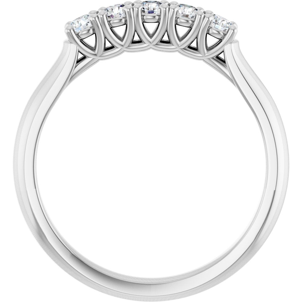 14K White Gold 1/3 CTW Lab-Grown Diamond Anniversary Band