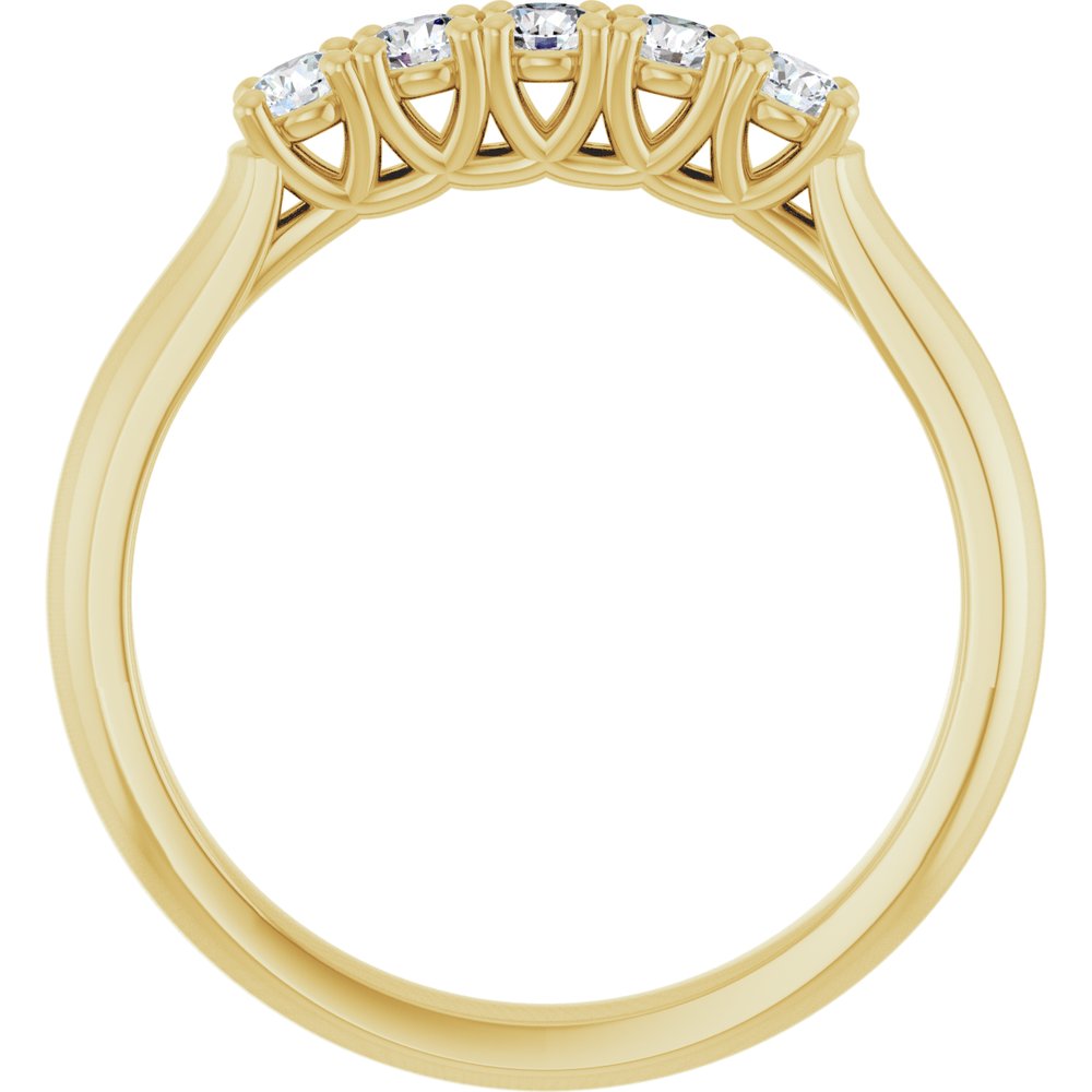 14K Yellow Gold 1/3 CTW Lab-Grown Diamond Anniversary Band